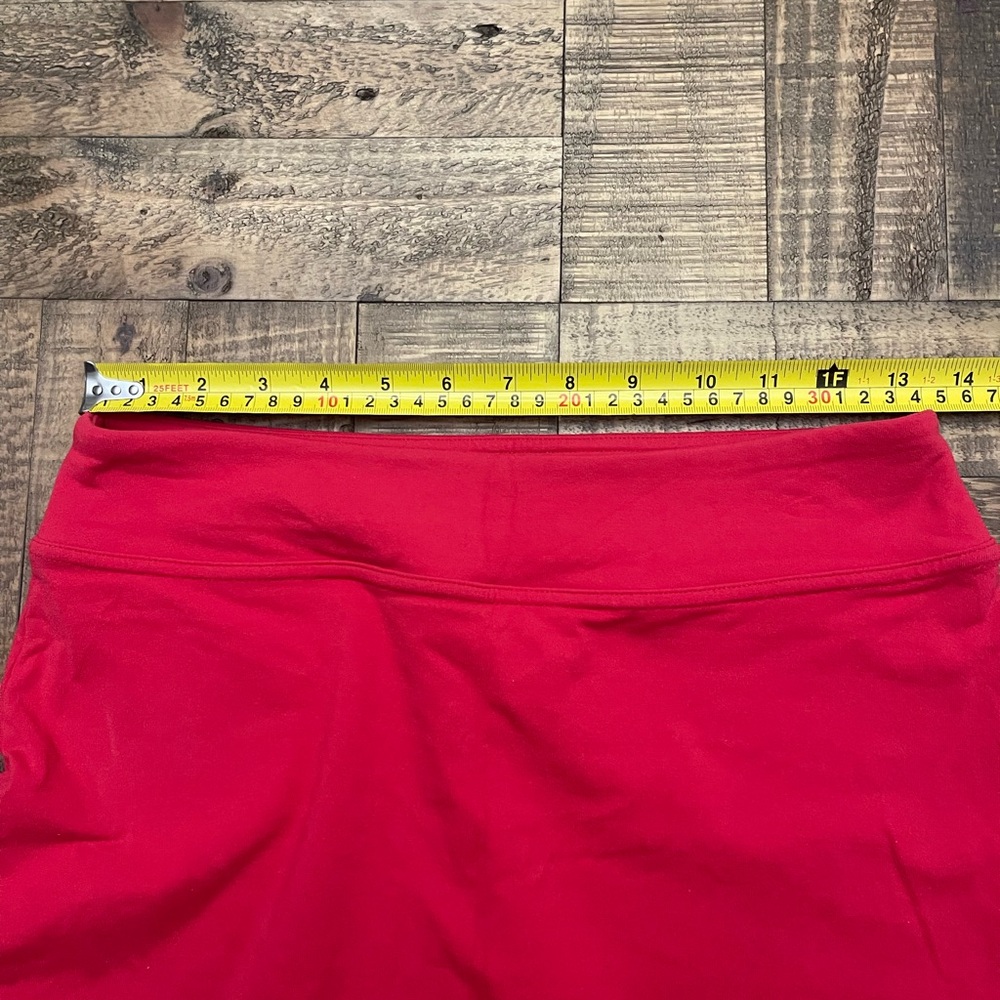 Women’s Red Knit Skort Shorts - Picture 7 of 8